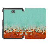 the whole printed area of Personalized Samsung Galaxy Tab Case with Rusted Metal design