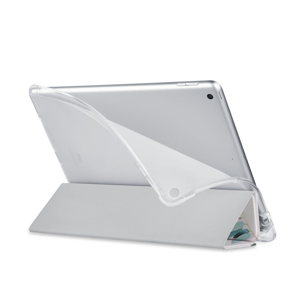 Balance iPad SeeThru Casd with Flat Flower 2 Design has a soft edge-to-edge liner that guards your iPad against scratches.