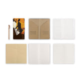midori style traveler's notebook with Music design, refills and accessories