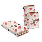 three size of midori style traveler's notebooks with Sweet design