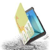 the drop protection feature of Personalized Samsung Galaxy Tab Case with Cute Animal 2 design