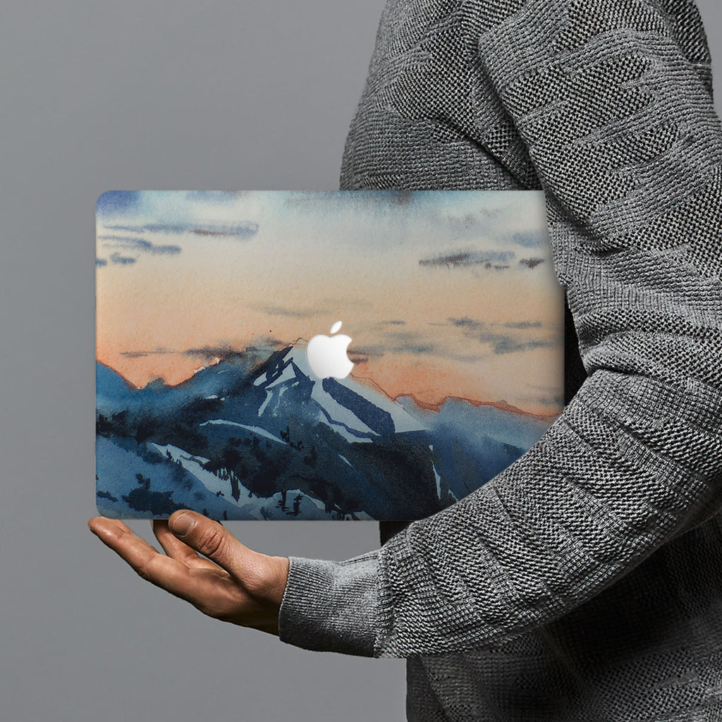 hardshell case with Landscape design combines a sleek hardshell design with vibrant colors for stylish protection against scratches, dents, and bumps for your Macbook