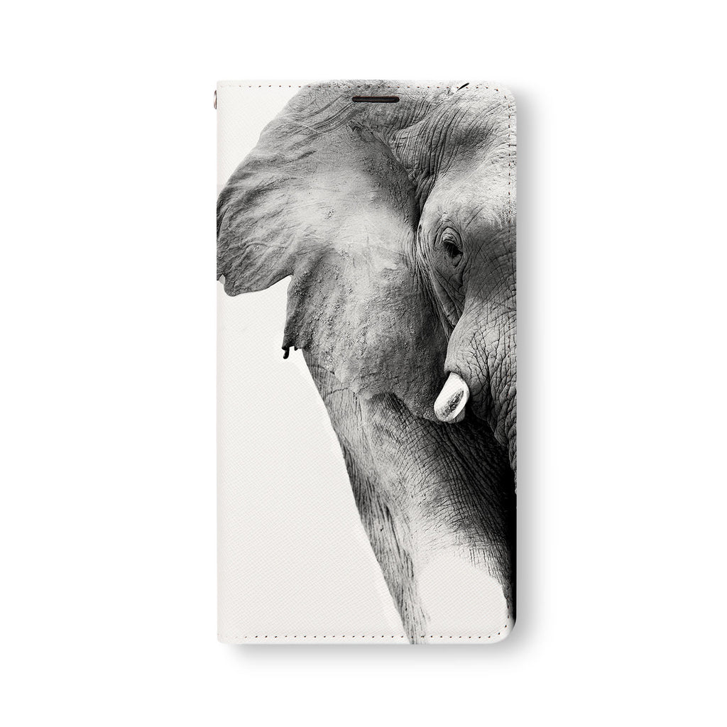 Front Side of Personalized Samsung Galaxy Wallet Case with Elephant design