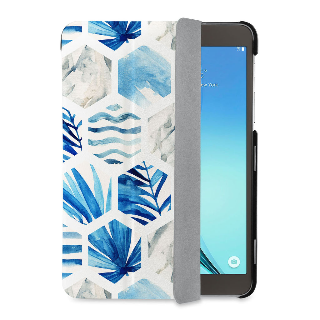 auto on off function of Personalized Samsung Galaxy Tab Case with Geometric Flower design - swap