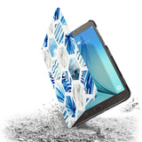 the drop protection feature of Personalized Samsung Galaxy Tab Case with Geometric Flower design