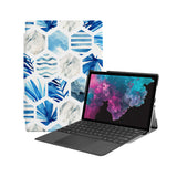 the Hero Image of Personalized Microsoft Surface Pro and Go Case with Geometric Flower design