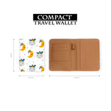 compact size of personalized RFID blocking passport travel wallet with Little Explorer design