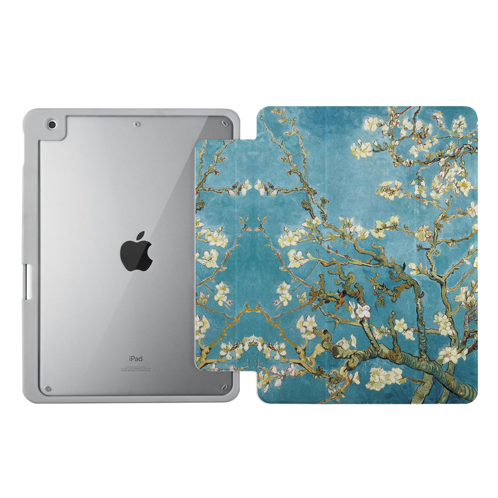 Vista Case iPad Premium Case with Oil Painting Design uses Soft silicone on all sides to protect the body from strong impact.