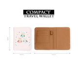 compact size of personalized RFID blocking passport travel wallet with Happy Owls design