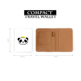 compact size of personalized RFID blocking passport travel wallet with Doodle design