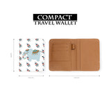 compact size of personalized RFID blocking passport travel wallet with Tribal Animals design