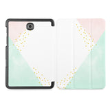 the whole printed area of Personalized Samsung Galaxy Tab Case with Simple Scandi Luxe design