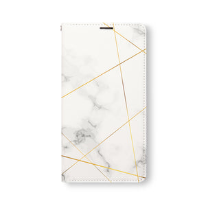 Front Side of Personalized Samsung Galaxy Wallet Case with Marble 2020 design