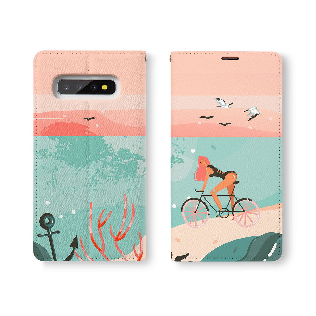 Personalized Samsung Galaxy Wallet Case with Summer2Tang desig marries a wallet with an Samsung case, combining two of your must-have items into one brilliant design Wallet Case. 