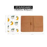 standard size of personalized RFID blocking passport travel wallet with Little Explorer design