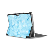 the back side of Personalized Microsoft Surface Pro and Go Case in Movie Stand View with Winter design - swap