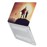 hardshell case with Father Day design has rubberized feet that keeps your MacBook from sliding on smooth surfaces