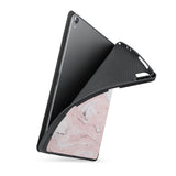 soft tpu back case with personalized iPad case with Pink Marble design