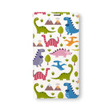 Front Side of Personalized Samsung Galaxy Wallet Case with Dinosaur design