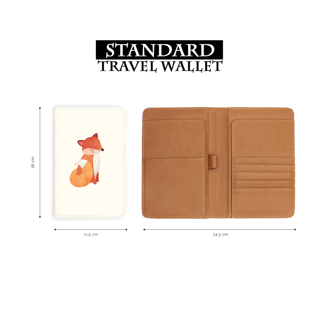 standard size of personalized RFID blocking passport travel wallet with Autumn Treasure design