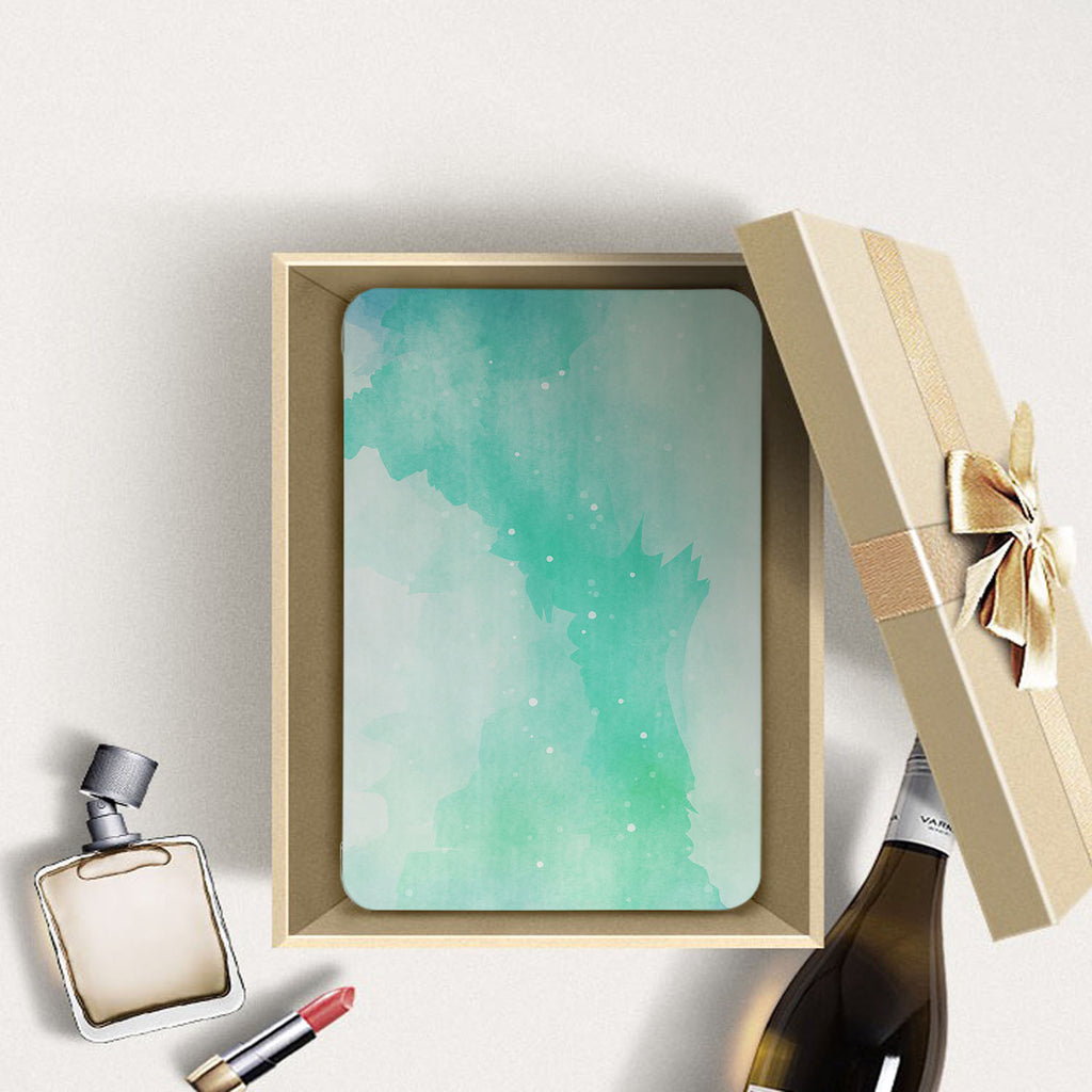 Personalized Samsung Galaxy Tab Case with Abstract Watercolor Splash design in a gift box