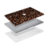 Ultra-thin and lightweight two-piece hardshell case with Coffee design is easy to apply and remove - swap