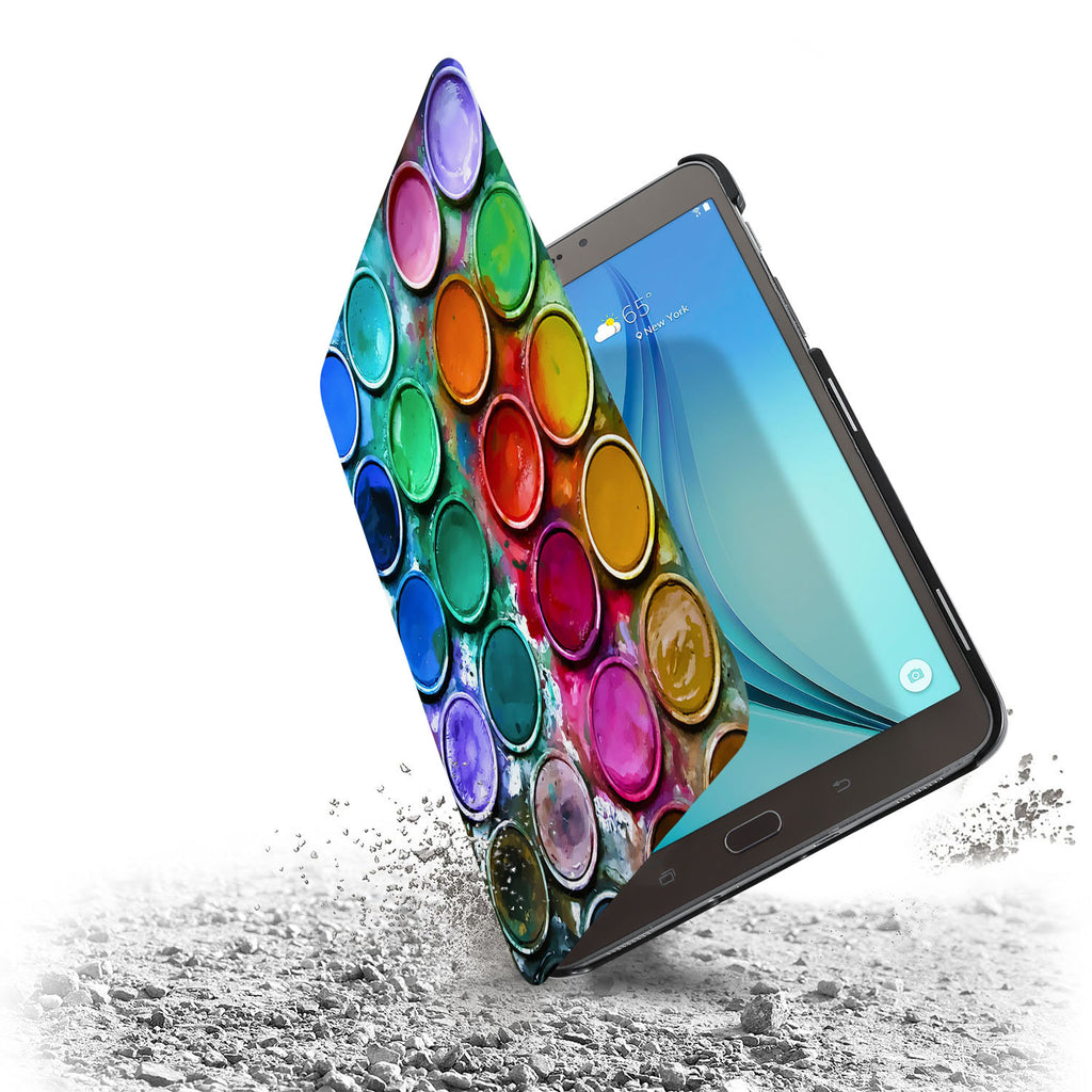 the drop protection feature of Personalized Samsung Galaxy Tab Case with Science design