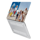 hardshell case with Photo Collage design has rubberized feet that keeps your MacBook from sliding on smooth surfaces