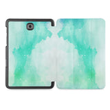 the whole printed area of Personalized Samsung Galaxy Tab Case with Abstract Watercolor Splash design