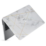hardshell case with Marble 2020 design has matte finish resists scratches