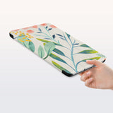 a hand is holding the Personalized Samsung Galaxy Tab Case with Pink Flower design