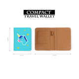compact size of personalized RFID blocking passport travel wallet with Pop Art design