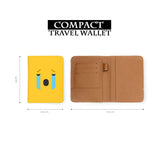 compact size of personalized RFID blocking passport travel wallet with Emoji 2 design