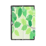 the back side of Personalized Microsoft Surface Pro and Go Case with Leaves design