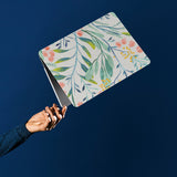 personalized microsoft laptop case features a lightweight two-piece design and Pink Flower print