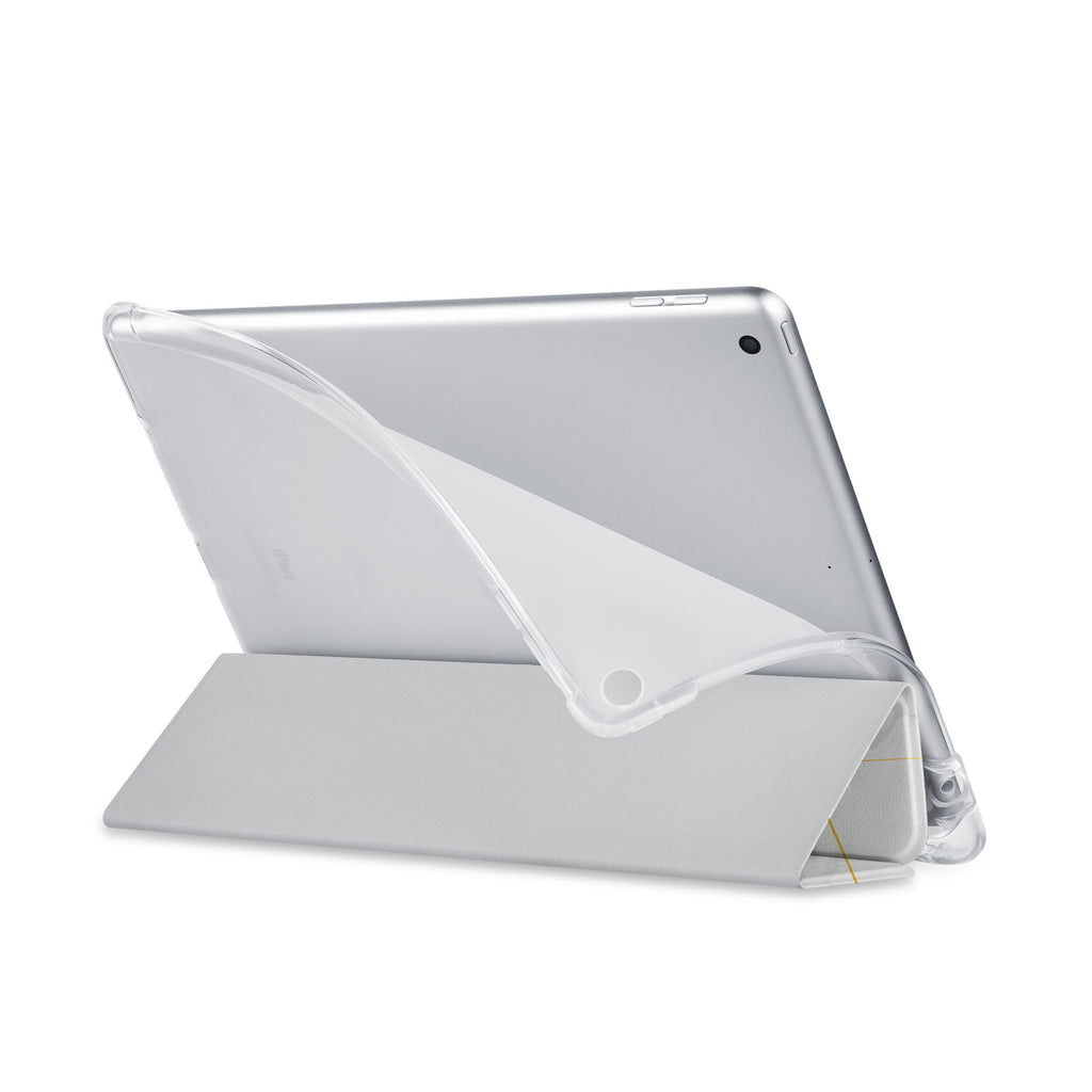 Balance iPad SeeThru Casd with Marble 2020 Design has a soft edge-to-edge liner that guards your iPad against scratches.