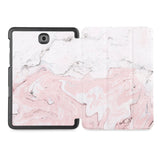 the whole printed area of Personalized Samsung Galaxy Tab Case with Pink Marble design