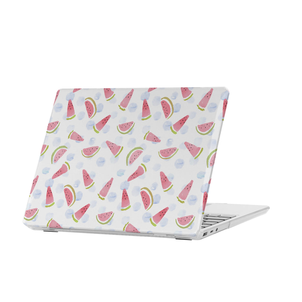 personalized microsoft laptop case features a lightweight two-piece design and Fruit Red print