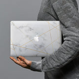 hardshell case with Marble 2020 design combines a sleek hardshell design with vibrant colors for stylish protection against scratches, dents, and bumps for your Macbook