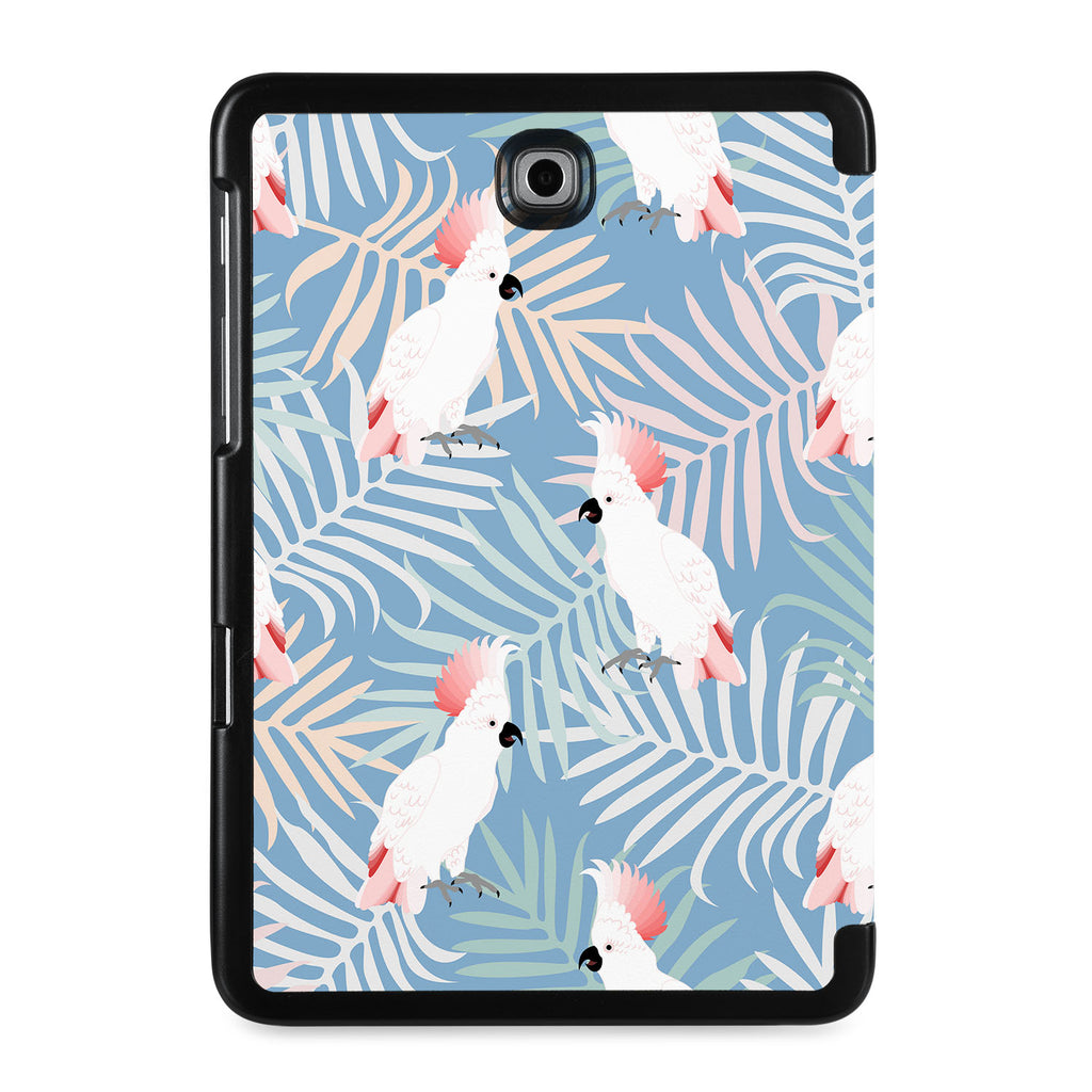 the back view of Personalized Samsung Galaxy Tab Case with Bird design