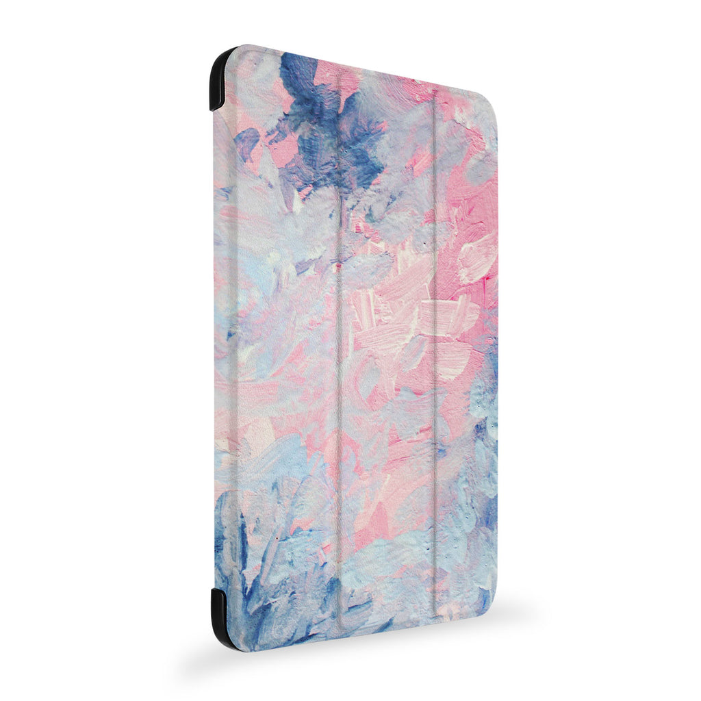 the side view of Personalized Samsung Galaxy Tab Case with Oil Painting Abstract design