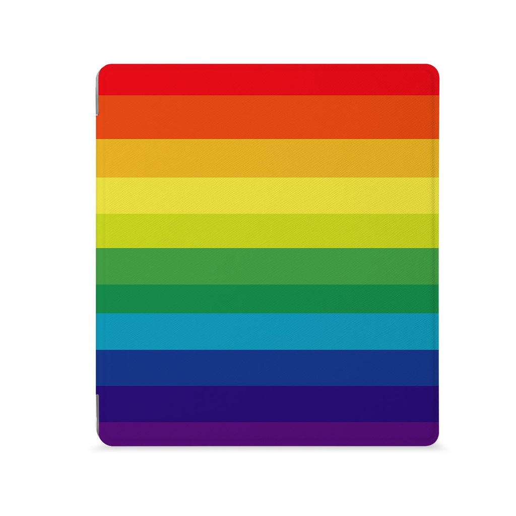 the Front View of Personalized Kindle Oasis Case with Rainbow design - swap