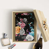Personalized Samsung Galaxy Tab Case with Black Flower design in a gift box