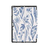 the back side of Personalized Microsoft Surface Pro and Go Case with Flower design