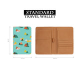 standard size of personalized RFID blocking passport travel wallet with Sweet Christmas design