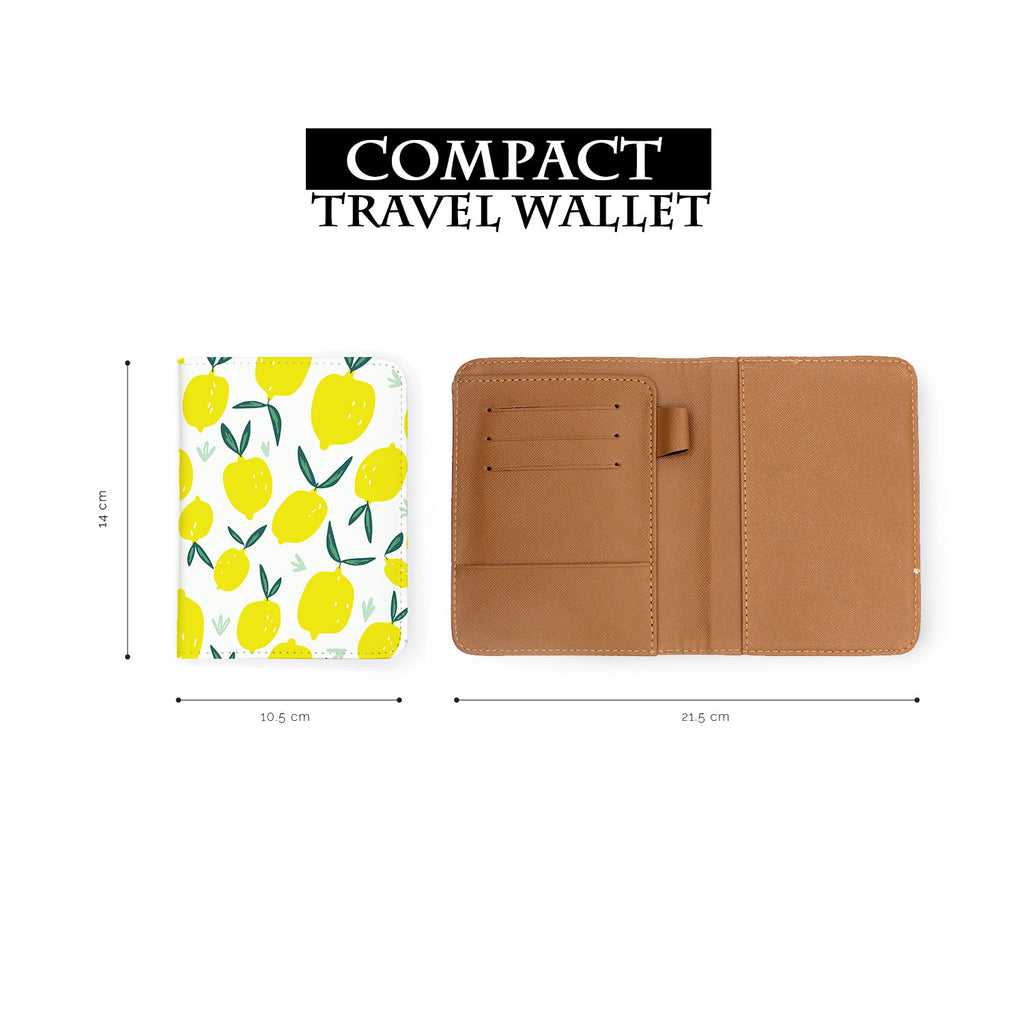 compact size of personalized RFID blocking passport travel wallet with Summer Market design