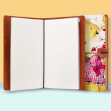 the front top view of midori style traveler's notebook with Bear design