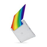 iPad SeeThru Casd with Rainbow Design  Drop-tested by 3rd party labs to ensure 4-feet drop protection