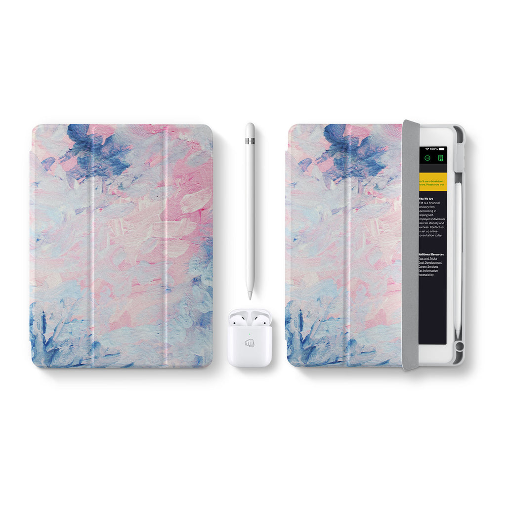 Vista Case iPad Premium Case with Oil Painting Abstract Design perfect fit for easy and comfortable use. Durable & solid frame protecting the tablet from drop and bump.