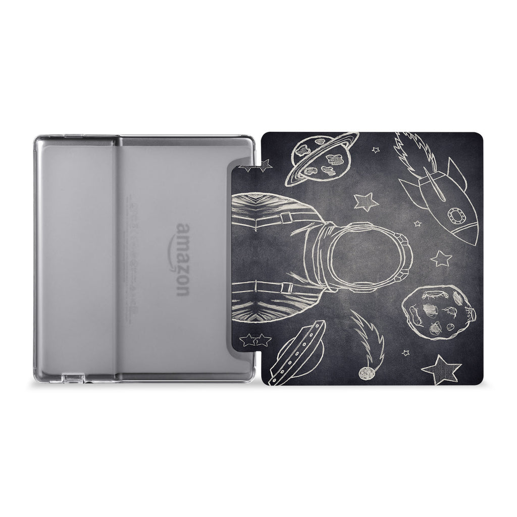 The whole view of Personalized Kindle Oasis Case with Astronaut Space design
